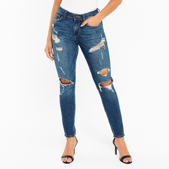 American Eagle Outfitters Denim - American Eagles Distressed Blue Jeans